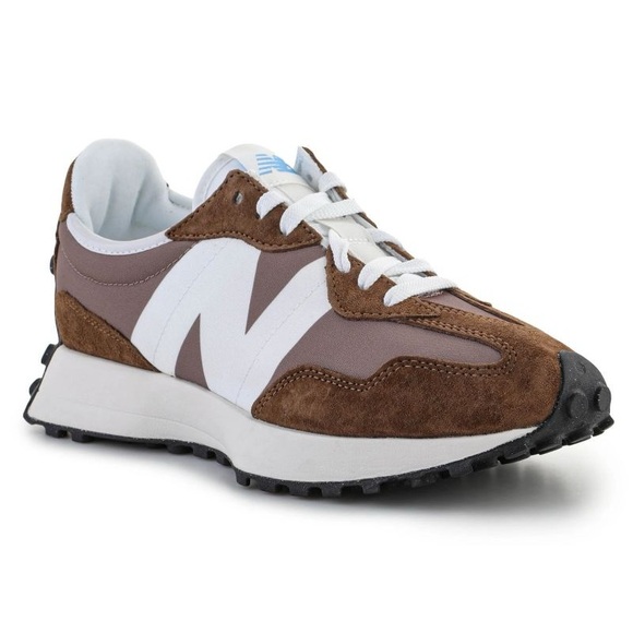 New Balance Shoes - New Balance Brown White Retro Runner Sneakers